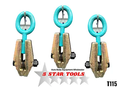 3 X Jr. Clamp Mo Clamp Style 5 Ton Auto Body Frame Machine Repair Pulling Clamp • $54.99