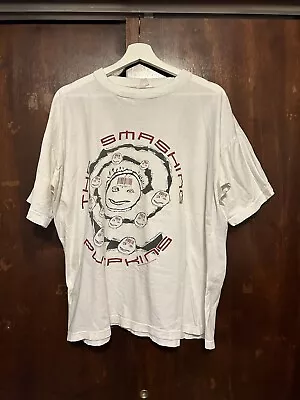 Vintage 1996 Smashing Pumpkins Mellon Collie Leave Me Alone Barcode Tee XL Rare • $275