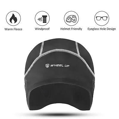 Men Skull Caps Helmet Liner Winter Windproof Beanie Hat For Running Ski Cycling • $6.99