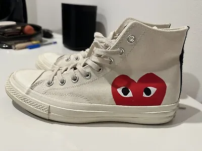 Comme Des Garcons X Converse Chuck Taylor All Star High Milk 2015 - EU 42 • $15.95