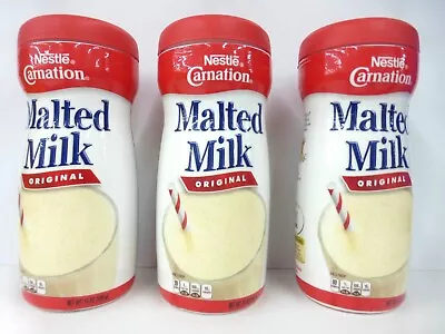 3 Pack Nestle Carnation Original Malted Milk Powder Mix 13 Oz • $28.98