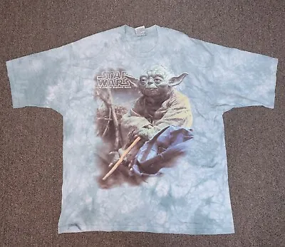 $249.99 • Buy Liquid Blue Star Wars Empire Strikes Back Yoda Tie Dye Vintage T Shirt Men's XL