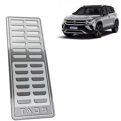 Car Pedal Foot Rest Silver Stainless Steel Volkswagen Taos • $74.90