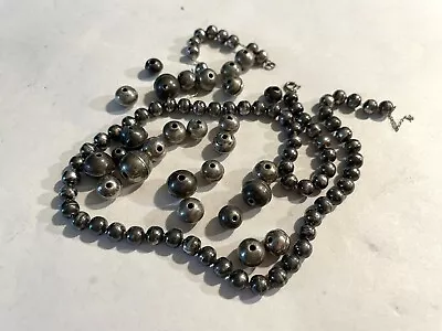 Vintage Sterling Silver Native American Bench Bead TLC Lot 41 Grams • $24