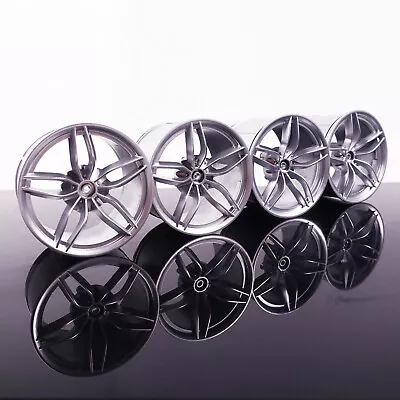 Custom 4 Pcs Silver Painted Rims For LEGO 42115 1:8 Scale Cada Lafer Car V6 • $27.46