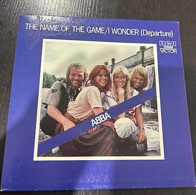 ABBA - THE NAME OF THE GAME 1977 P/S 45 - 1970s Record • $6.95