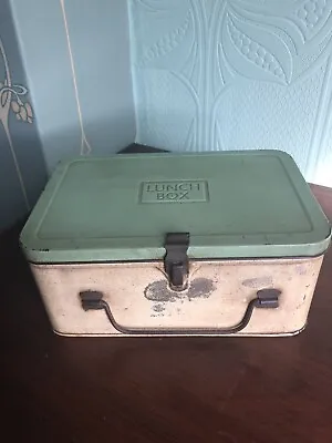 £5 • Buy Vintage 1940s Metal Lunch Box 