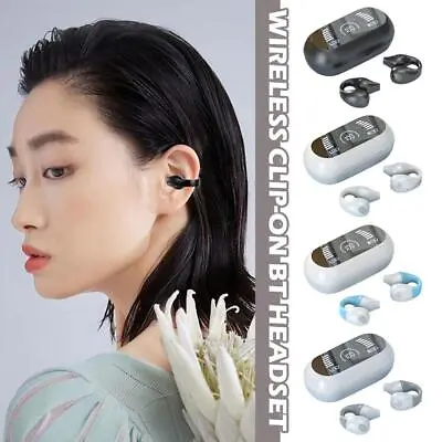 £12.07 • Buy Earphone Bluetooth Ear Clip On Earring Wireless Headphones Sports Headsets 