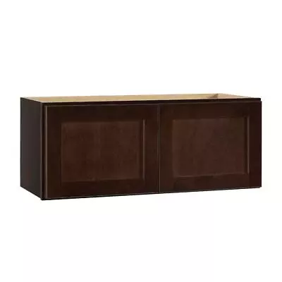 Hampton Bay Wall Bridge Kitchen Cabinet 30 X12 X12  W/o Shelves Maple Wood Brown • $206.19