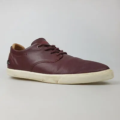 Men's LACOSTE 'Espere 117 1' Sz 9 US Shoes Brown Casual  | 3+ Extra 10% Off • $45.49