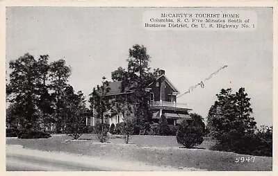 Columbia SC McCarty's Tourist Home Hwy US 1 Roadside Motel Vtg Postcard D57 • $39.95