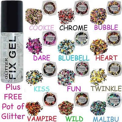 Stargazer - Fix Gel Body Fixative Glue Festival - Plus FREE Pot Circles Glitter • £2.99