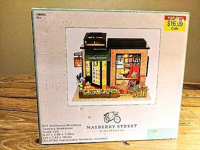 Mayberry Street Miniatures Century Bookstore Doll House Kit 1:24 1969955 NIB • $11.95