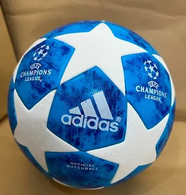 UEFA CHAMPIONS LEAGUE BLUE STAR OFFICIAL Match Foot BALL / Soccer Ball 2018-19 • $29.86