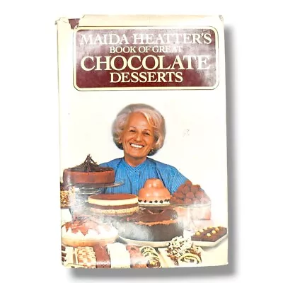 Maida Heatter's Book Of Great Chocolate Desserts 1980 Vintage Cookbook  • $8.99