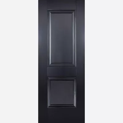 LPD Internal Arnhem Black 2 Panel Primed FD30 Fire Rated Solid Doors • £109.99