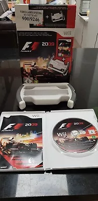 F1 2009: Formula 1 With F1 Steering Wheel (Nintendo Wii Game) • £4.99