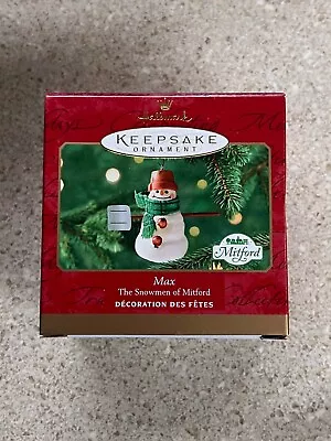 2000 Hallmark Keepsake Ornament Max Mitford Snowman • $7.99