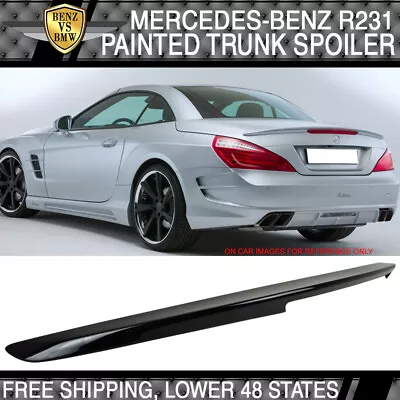 Fits 13-20 Benz SL-Class R231 Trunk Spoiler Painted #197 Obsidian Black Metallic • $99.99