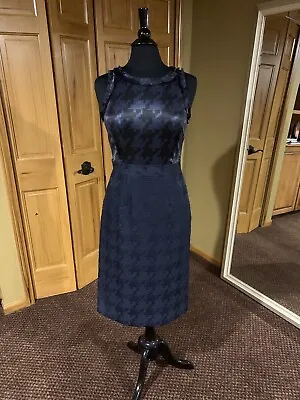 Flawless Iconic Banana Republic  Mad Men   Navy/Black Sleeveless Dress Size 6 • $30