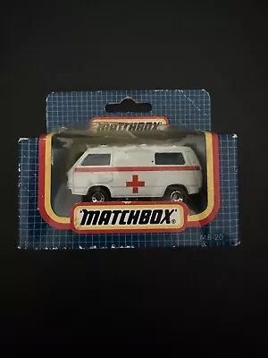 Matchbox Volkswagen Transporter Ambulance Vintage 1987 Toy Model 1:62 • £4.99