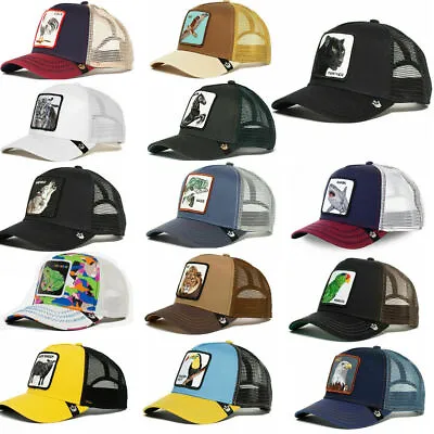 Men Animal Farm Trucker Mesh Baseball Hat Goorin Bros Style Snapback Cap Hip Hop • $9.95