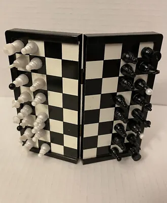 Vintage Magnetic Chess Set Miniature Complete Made In Hungary • $16