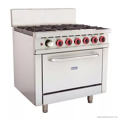 Gasmax GBS6T 6 Burner Range With Static Oven Gas Stove Cooktop  • $4628.25