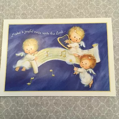 Vintage AMERICAN GREETINGS 'Make A Joyful Noise' Angels Christmas Cards 16 Ct. • $16.50