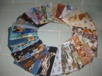 32 New Vintage Cat Kitten Novelty Fat Quarters Quilting Fabric #1 Stash Builder • $32