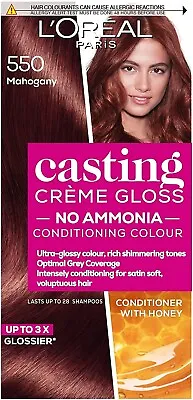 £8.99 • Buy L'Oreal Paris Casting Creme Gloss Semi-Permanent Hair Dye, 550 Mahogany