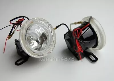 2pc 3  Round Fog / Driving Lights Kit Includes Bulb & Wiring - Universal Fitment • $39.96