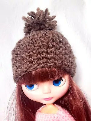 Handmade Bobble Hat For Blythe Doll. Bjd. Or Tangkou Doll. Handmade Hat • £4.99