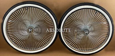 Vintage Lowrider 20  Dayton 144 Spoke Front&coaster Rims W/whitewall Brick Tires • $187.05