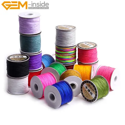 0.8mm 120 Meters Nylon Knotting Thread Beading Jewelry Cord DIY Crafting String • $2.94