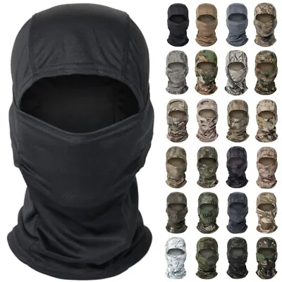 Military Camo Face Mask Bandana Tactical Balaclava Hood Headwear For Men Women • $8.98