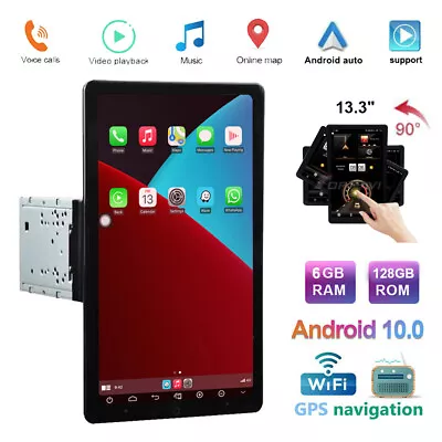 $639.95 • Buy 6+128G Double Din Car Stereo Radio Player Android GPS Touch Screen FM Head Unit