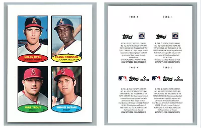 2023 Topps Heritage 1974 Baseball Stamp Angels 74bs-1 74bs-2 74bs-3 74bs-4 Trout • $9.99