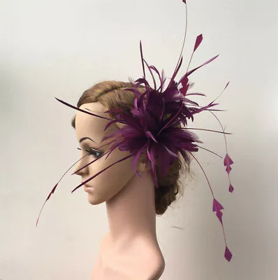 Goose Biot Stripped Coque Twistable Feather Mount Millinery Hat Fascinator Craft • $15.80