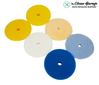 Rupes Polishing Pad Kit | 6 Pads For 6  Backing Plate | DA Foam Wool Buffing • $74