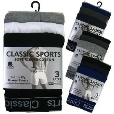 Mens Boxer Shorts Underwear Multipack 2 & 3 Pack Designer Cotton Boxers Briefs • £5.99