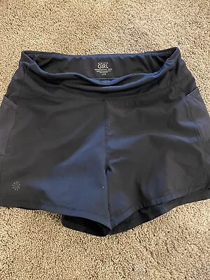 Athleta Girl Size L (12) Sprinter Shorts Black • $2.99