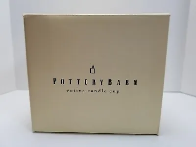 Pottery Barn Wall Votive Cup Sconce Candle Holder Chrome & Glass New  • £21.68