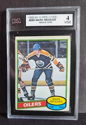 1980-81 O-Pee-Chee Mark Messier #289 Rookie Card Graded KSA 4 VG-Excellent • $79.96