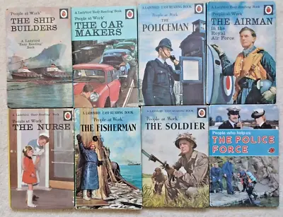 Lot - 8 People At Work Books Ladybird 606B Nurse Airman Car Makers Fisherman • £19.99