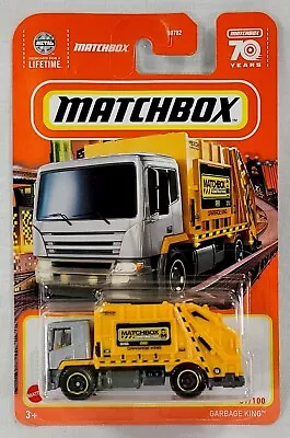 Matchbox Garbage King Trash Garbage Truck Vehicle Mattel Diecast • $9.99