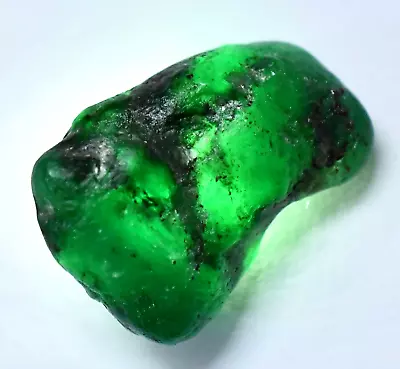 Untreated Natural Green Colombian Emerald 25.80 Ct Certified Facet Rough Gem • £23.77