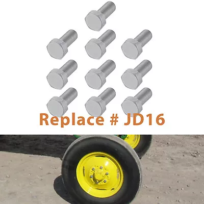 Front & Rear Wheel Hub Lug Bolts 9/16-18 X 1-1/8  For John Deere Tractor JD16 • $20.59