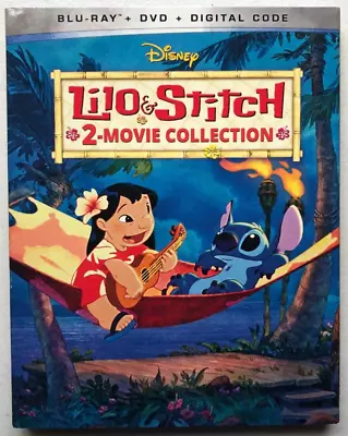 Lilo & Stitch (2 Movie Collection Blu-Ray + DVD + Slipcover) NO Digital • $18