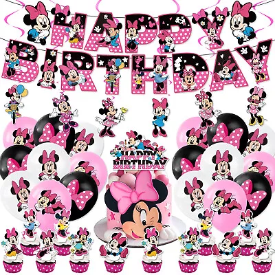 Minnie Mouse Birthday Party Decorations Minnie Mouse Party Supplies Balloons • $10.38